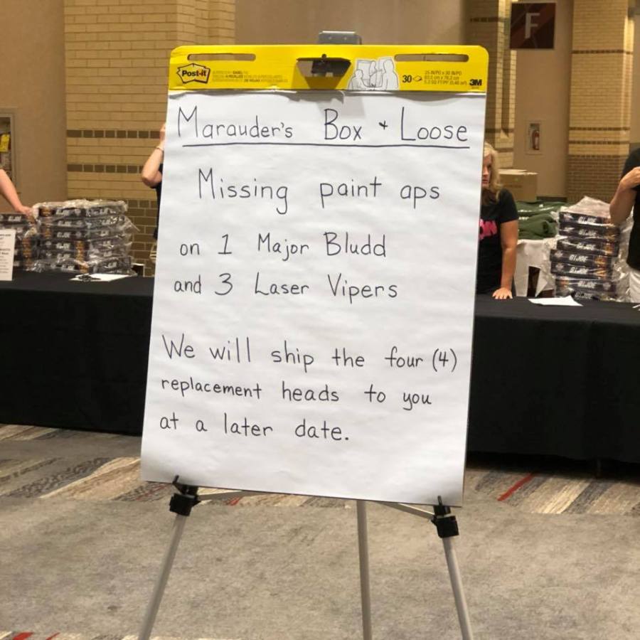 GIJoeCon 2018 Missing Paint App Notice