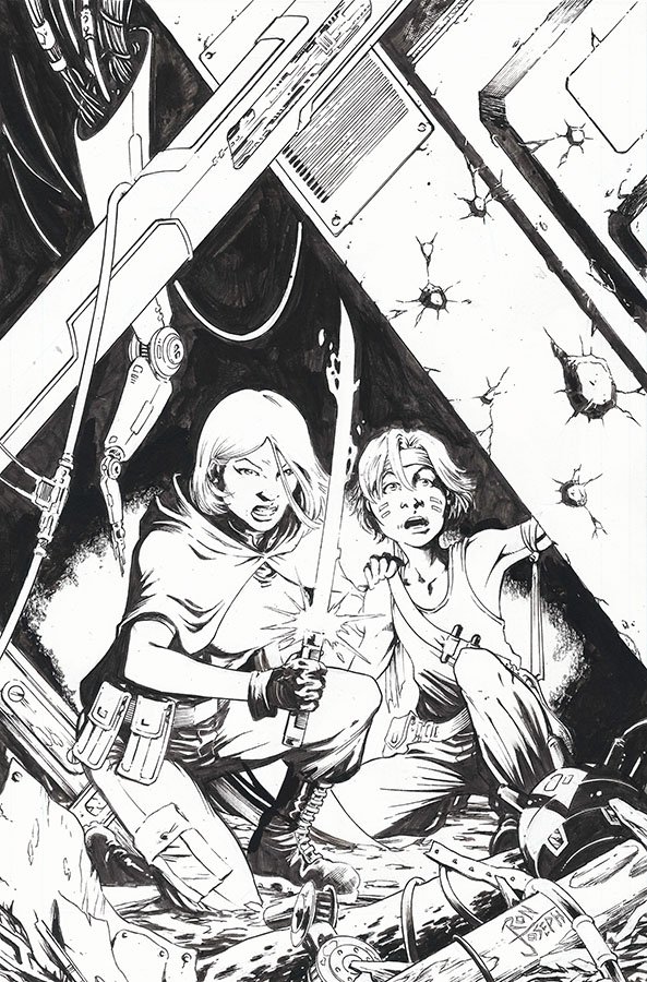 Ron Joseph GI Joe 257 Cover Inks - Surveillance Port