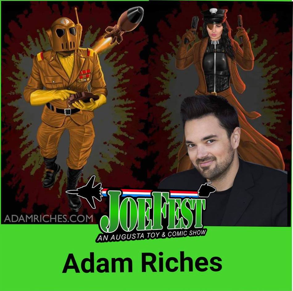 joefest toy and comic show adam riches banner - surveillance port