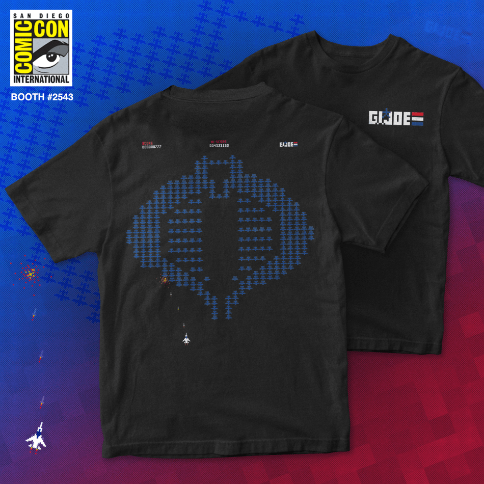 Super7 SDCC GI Joe 8 bit Cobra Commander Tee - Surveillance Port
