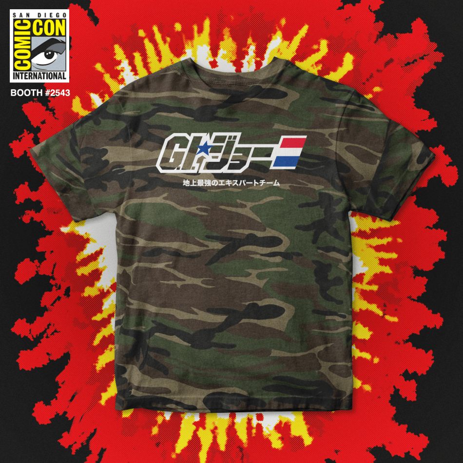Super7 SDCC GI Joe Japanese Logo Tee - Surveillance Port