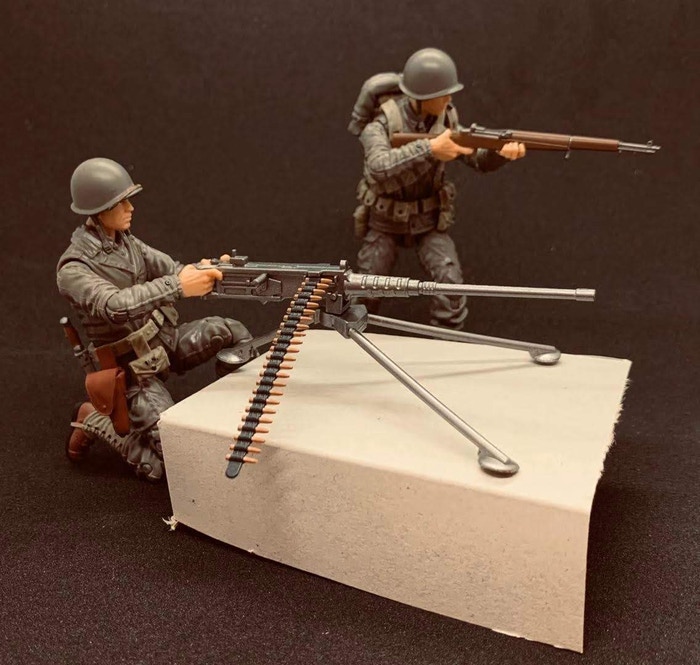 Marauder Gun Runners Marauder Task Force WWII US Army 50 Cal Gunner and US ARmy Rifleman - Surveillance Port 03