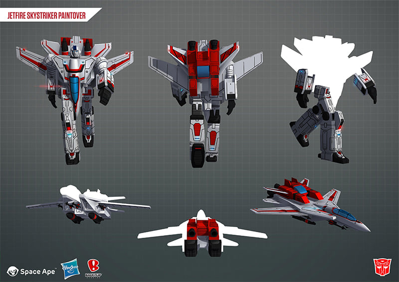 Transformers Earth Wars Autobot Jetfire Sky Striker Surveillance Port