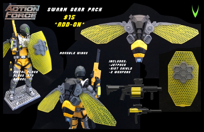 ValaVerse Action Force SWARM Gear Pack - Surveillance Port