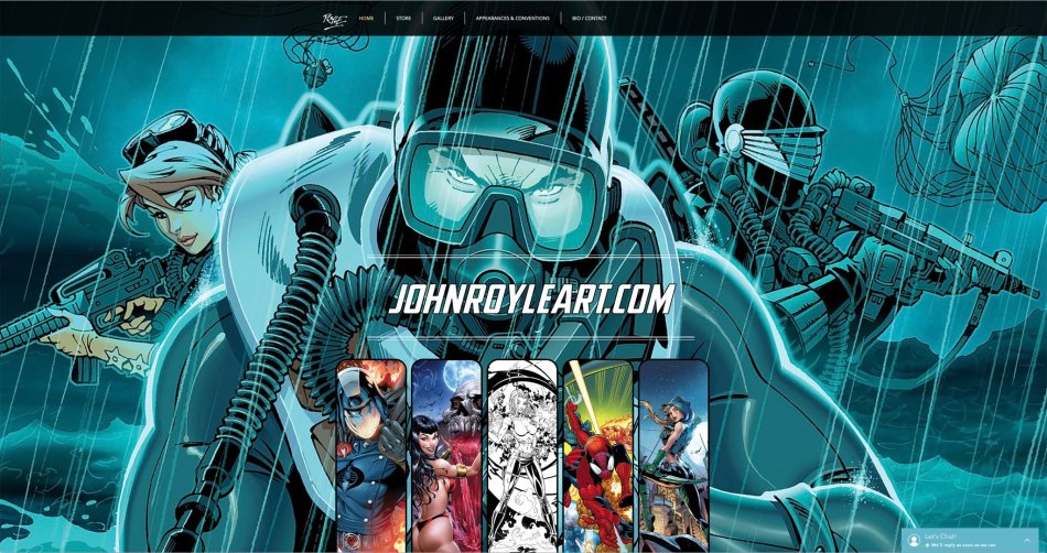 John Royle Art Splash Page - Surveillance Port