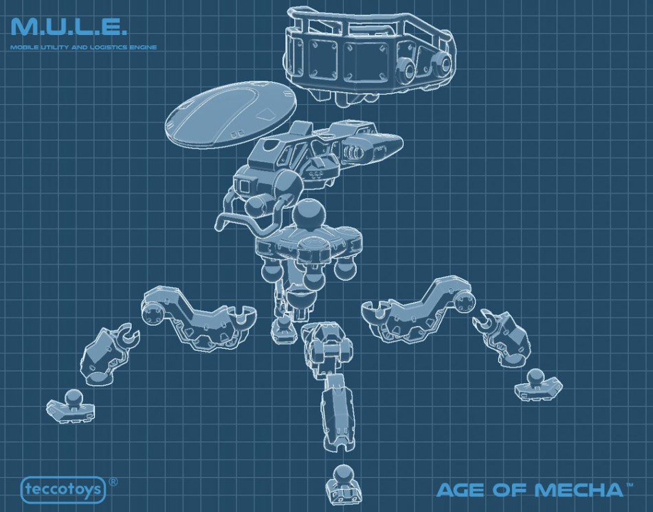 TeccoToys Age of Mecha M.U.L.E. - Surveillance Port 02