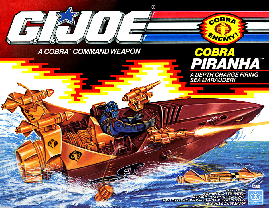 1990 G.I.Joe Cobra Piranha 3D Joes - Surveillance Port