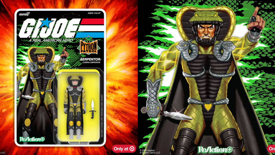 Super7 ReAction+ Python Patrol Serpentor On Target.com